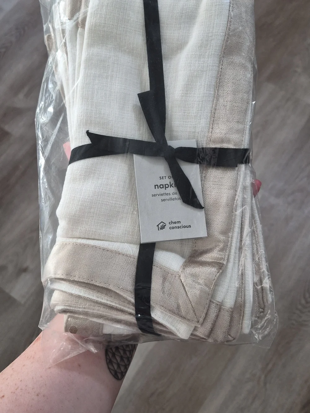 West Elm Velvet Border Napkins Set Of 4